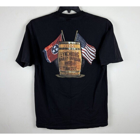 Y2K Harley Davidson Lynchville TN Graphic T-Shirt / Size Large - Picture 1 of 4